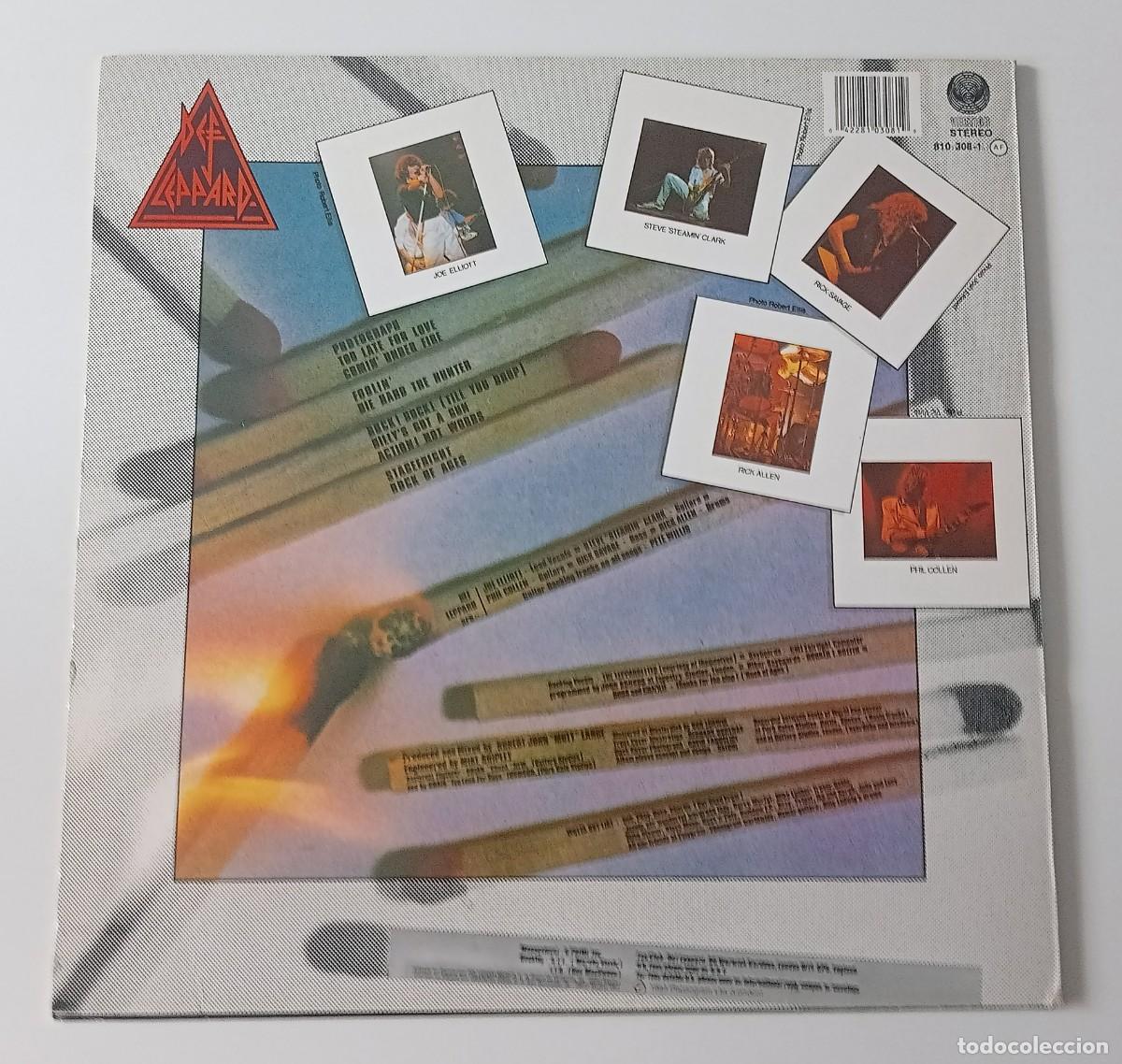 Discos de vinilo: LP DEF LEPPARD - PYROMANIA - Foto 2