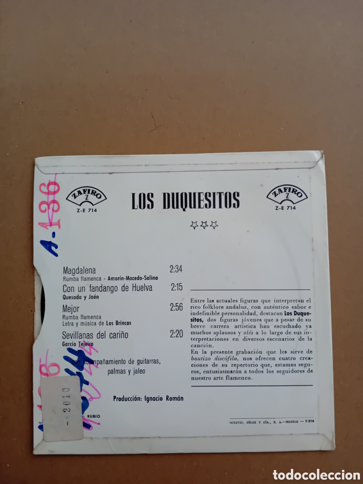 Discos de vinilo: LOS DUQUESITOS. MAGDALENA - Foto 2