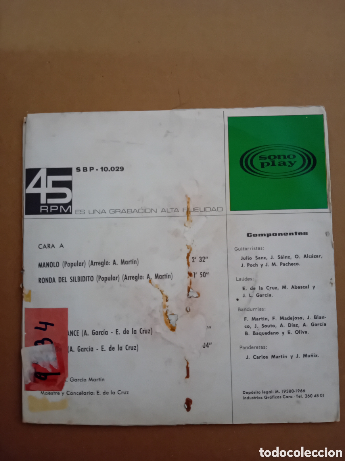 Discos de vinilo: TUNA FACULTAD DE DERECHO DE MADRID - Foto 2