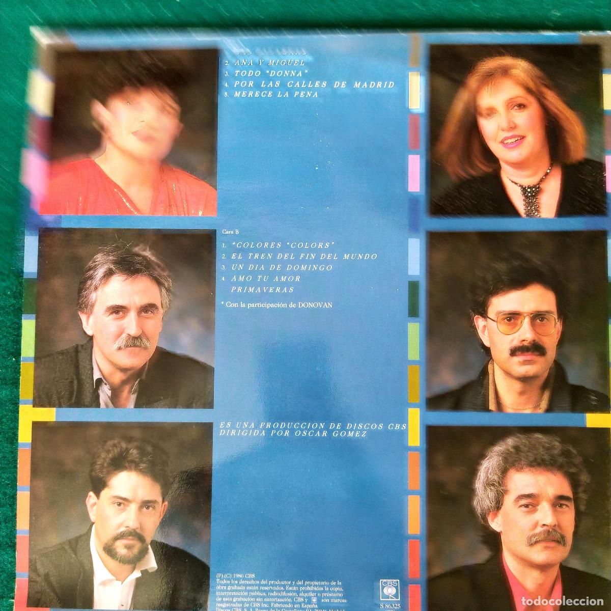 Discos de vinilo: Mocedades &ndash; Colores 1986 - Foto 2