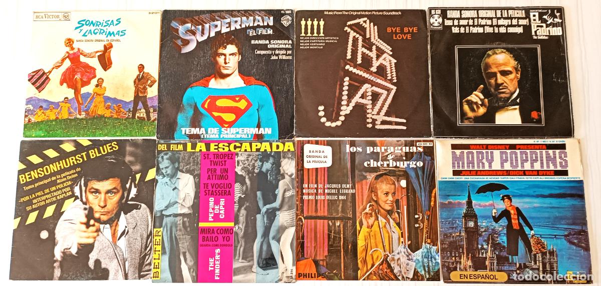 Discos de vinilo: LOTE 16 SINGLES Y EP PELICULAS - Foto 3