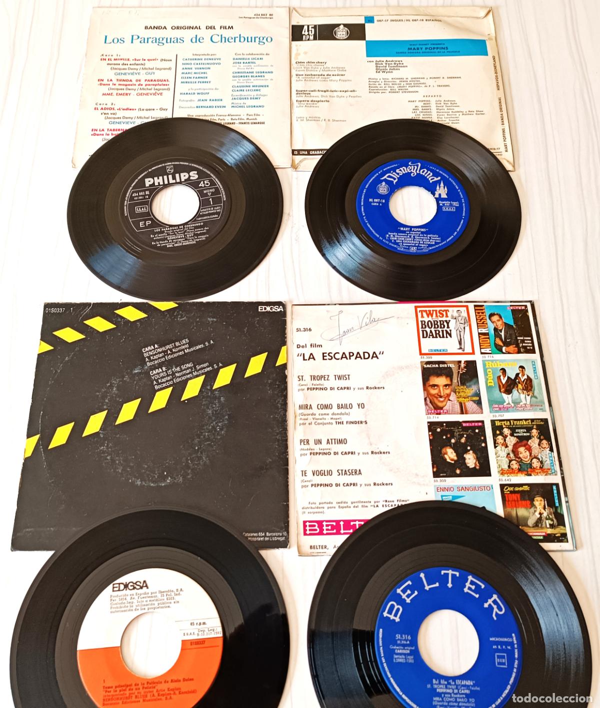 Discos de vinilo: LOTE 16 SINGLES Y EP PELICULAS - Foto 4