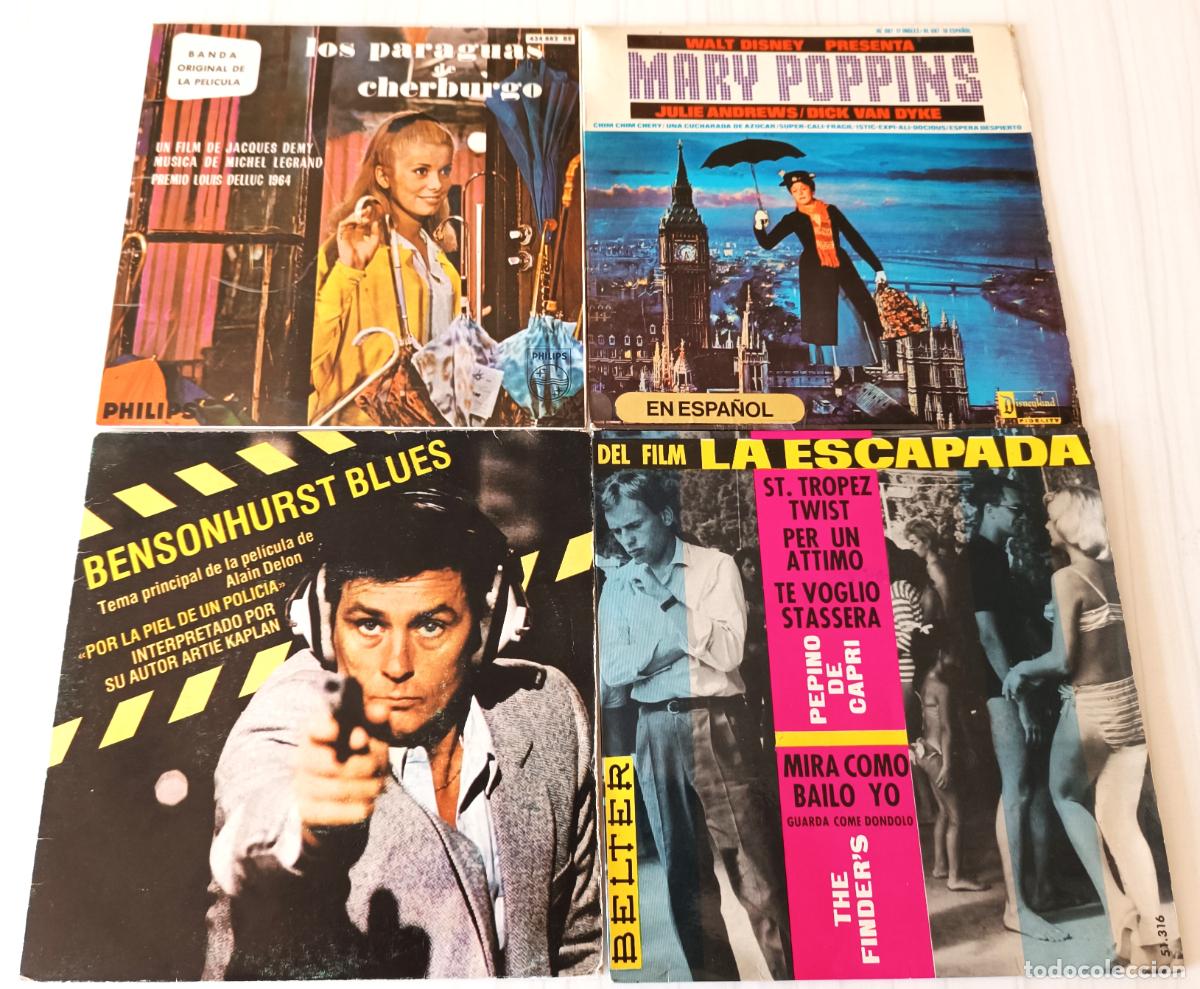 Discos de vinilo: LOTE 16 SINGLES Y EP PELICULAS - Foto 5