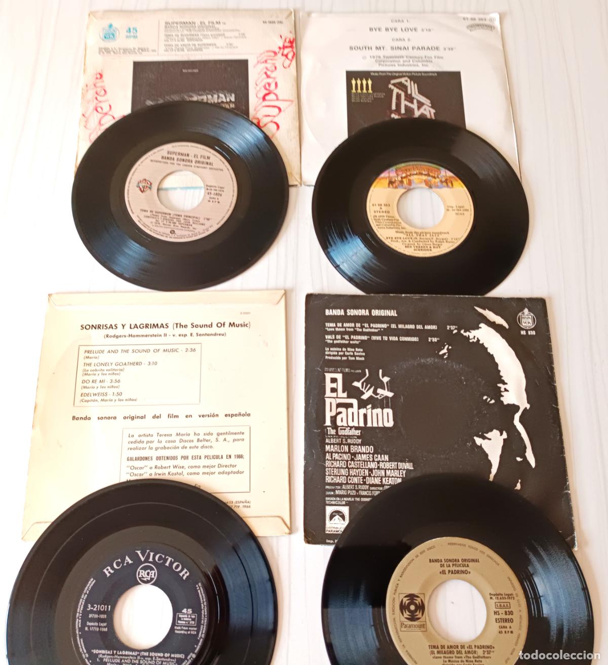 Discos de vinilo: LOTE 16 SINGLES Y EP PELICULAS - Foto 6