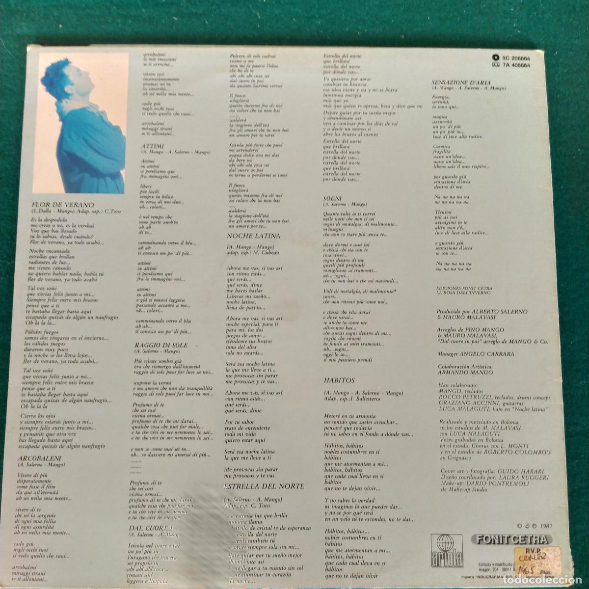 Discos de vinilo: Mango &ndash; Ahora 1987 POP - Foto 2
