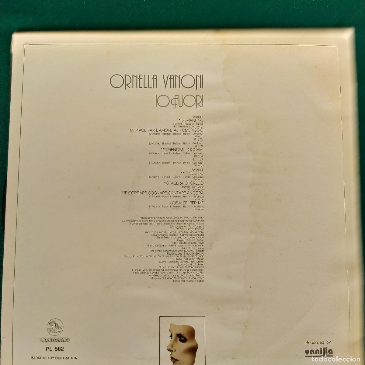 Discos de vinilo: Ornella Vanoni &ndash; Io Fuori - Foto 2