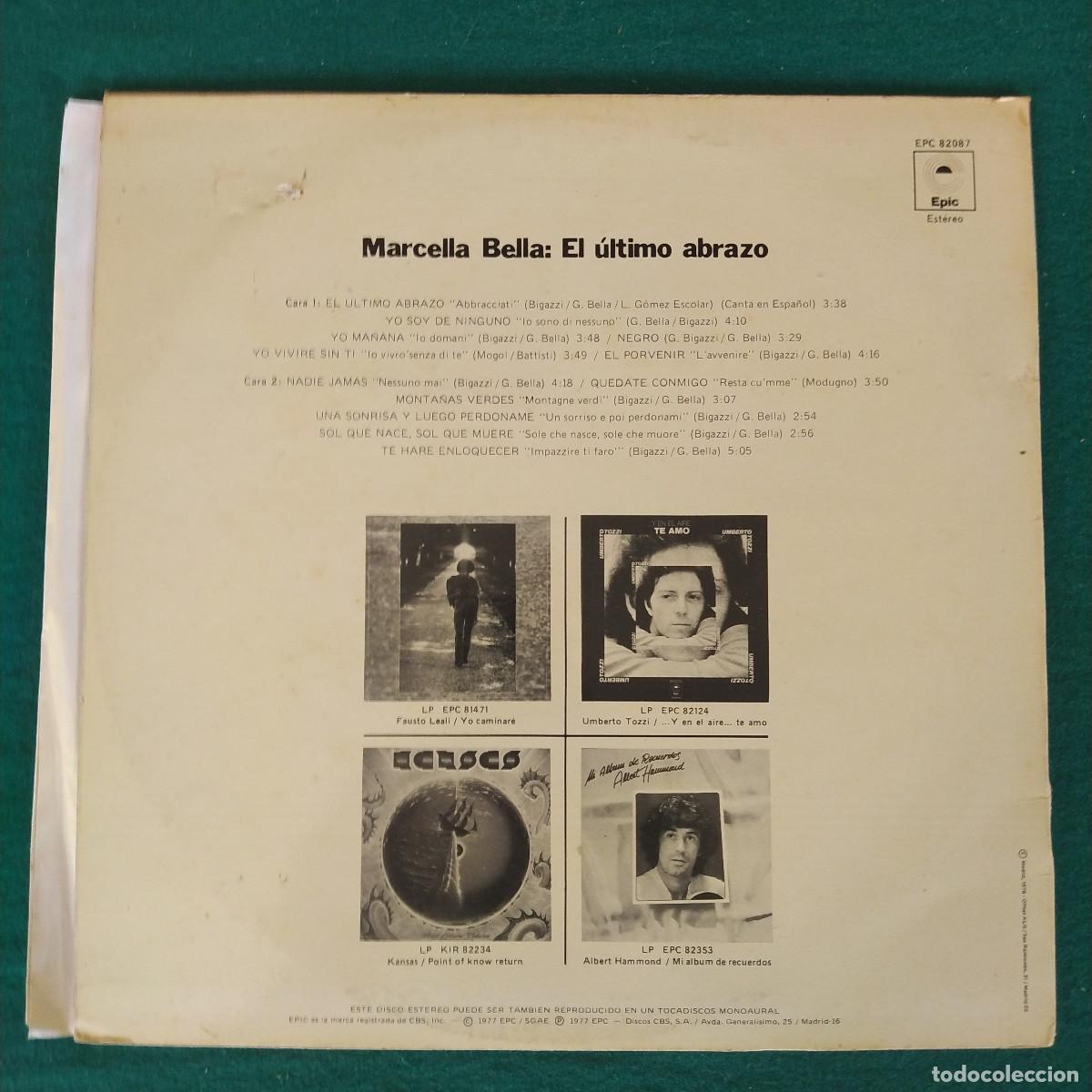 Discos de vinilo: Marcella Bella &ndash; El Ultimo Abrazo - Foto 2