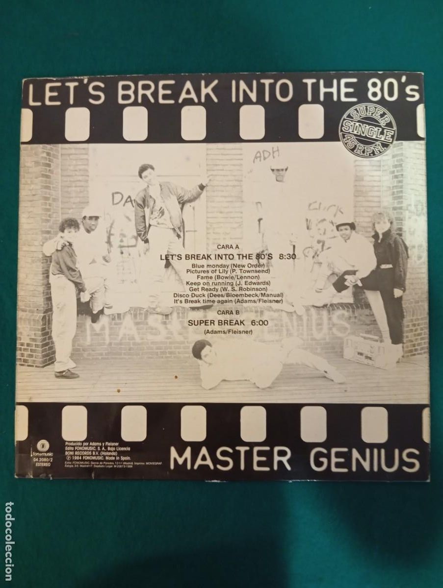 Discos de vinilo: MASTER GENIUS - LETS BREAK INTO THE 80S - 1984 - Foto 5