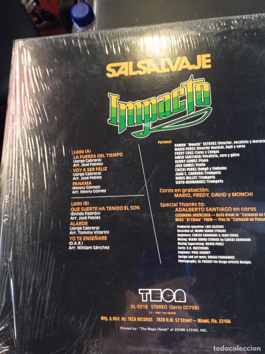 Discos de vinilo: CONJUNTO IMPACTO- SALSALVAJE. LP MINT - Foto 2