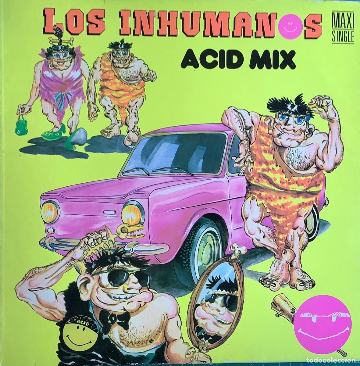 Discos de vinilo: LOS INHUMANOS &Agrave;CID MIX - Foto 1