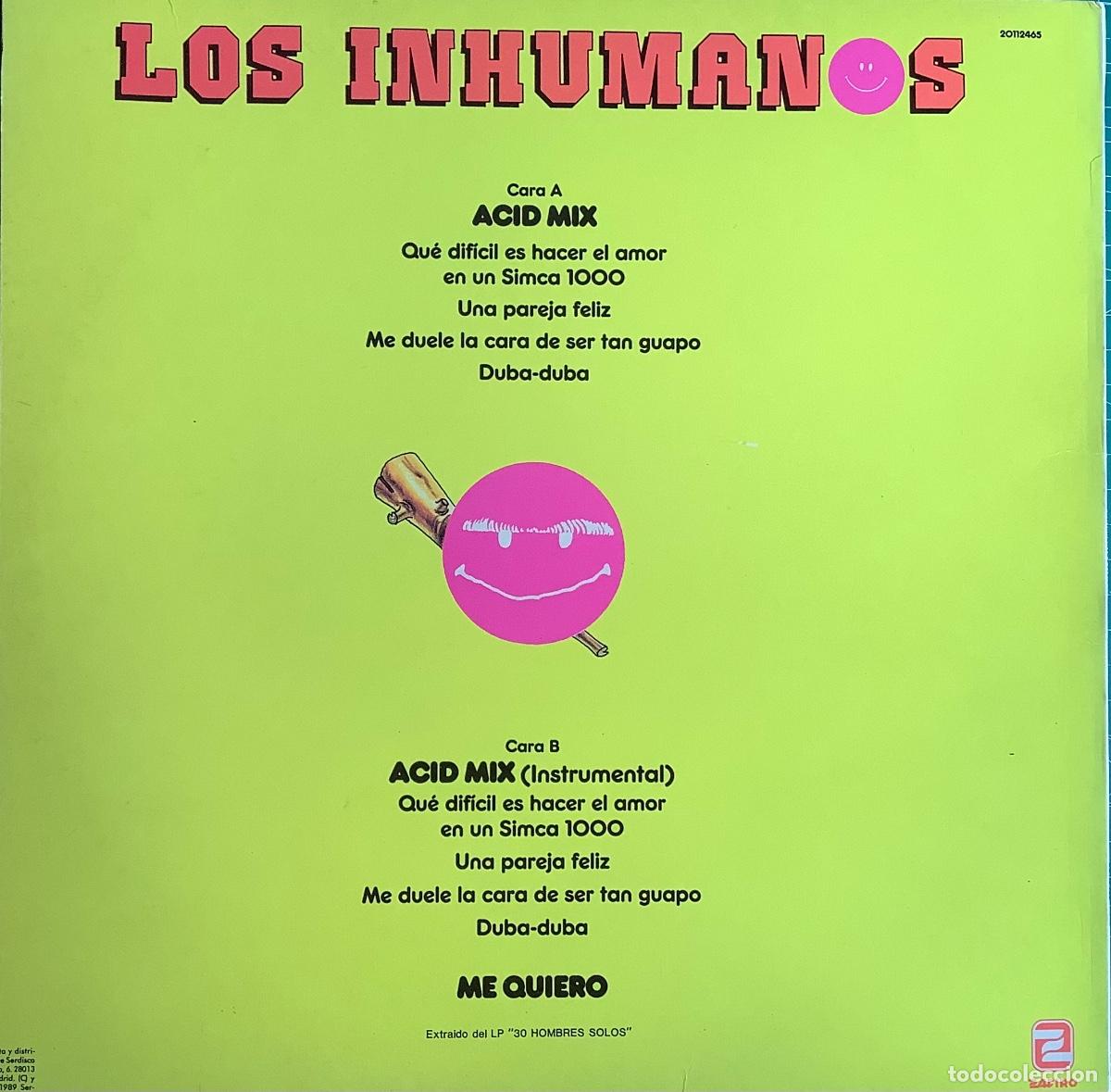Discos de vinilo: LOS INHUMANOS &Agrave;CID MIX - Foto 2