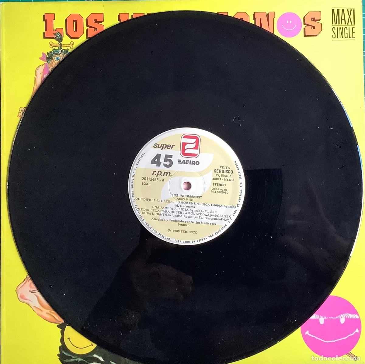 Discos de vinilo: LOS INHUMANOS &Agrave;CID MIX - Foto 3