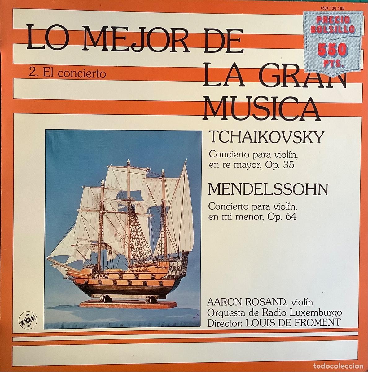 Discos de vinilo: MENDELSSOHN & TCHAIKOVSKY. 1 LP - Foto 1
