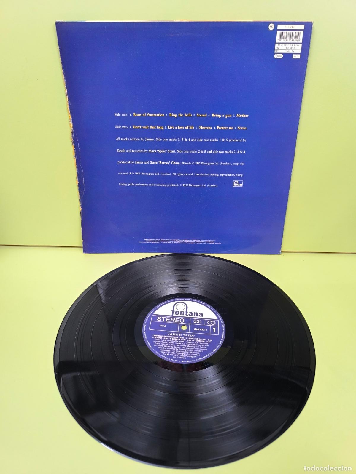 Discos de vinilo: JAMES - SEVEN - DISCO DE VINILO - Foto 2