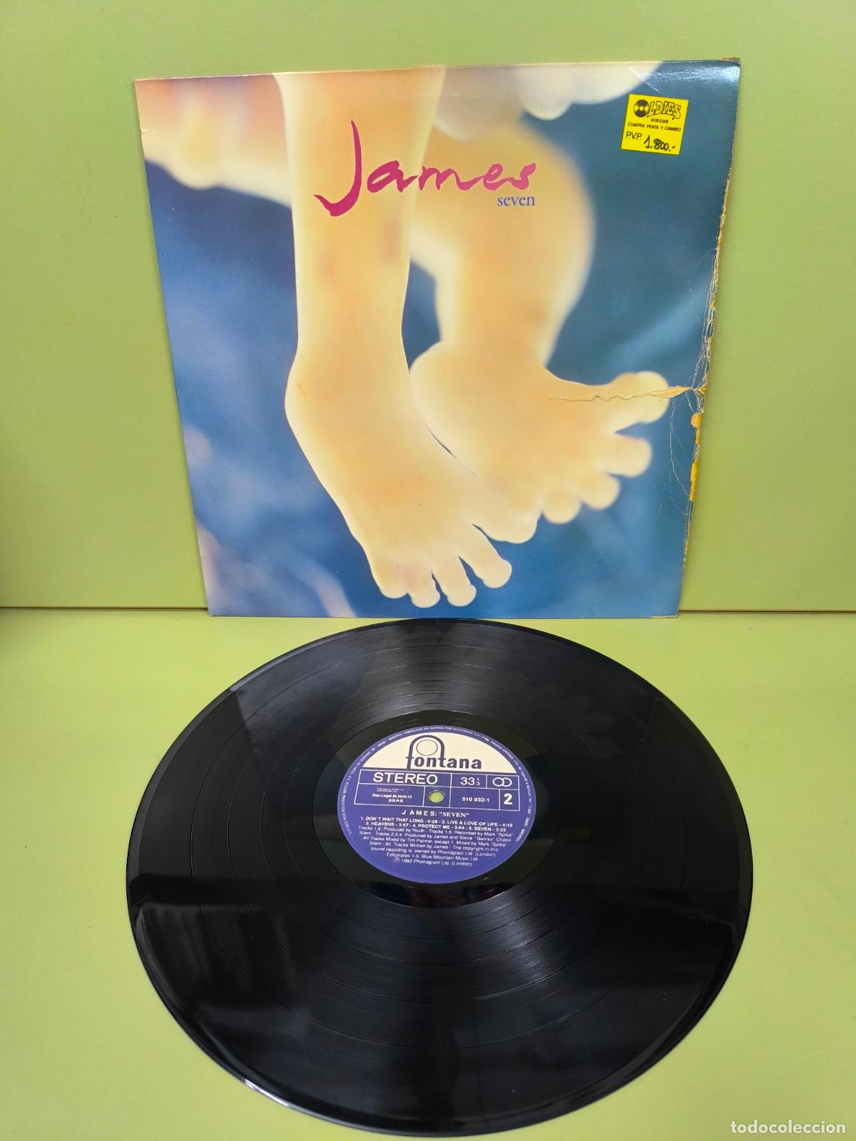 Discos de vinilo: JAMES - SEVEN - DISCO DE VINILO - Foto 1