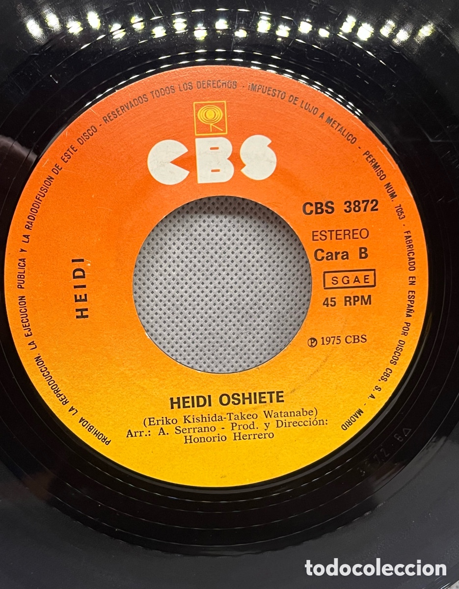 Discos de vinilo: VINILO HEIDI MATTETE GORAN 1975 - Foto 2