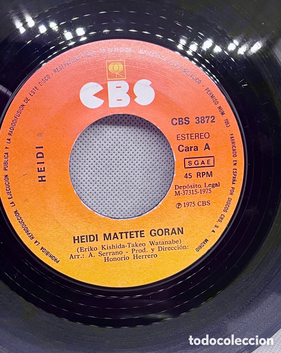 Discos de vinilo: VINILO HEIDI MATTETE GORAN 1975 - Foto 3