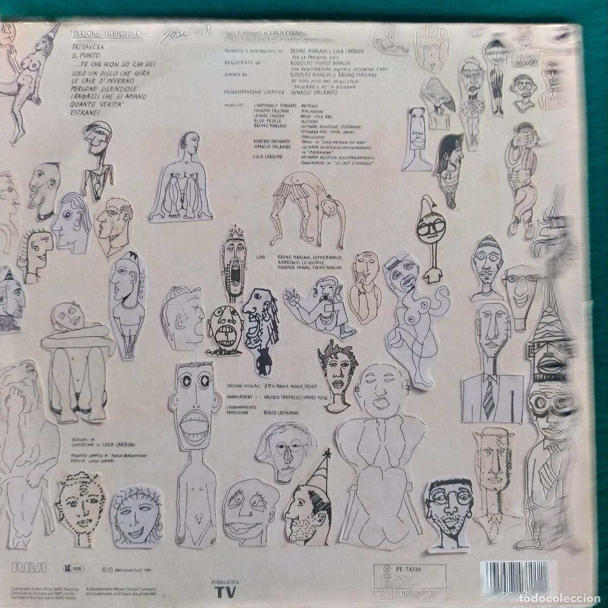 Discos de vinilo: Luca Carboni &ndash; Persone Silenziose - Foto 2