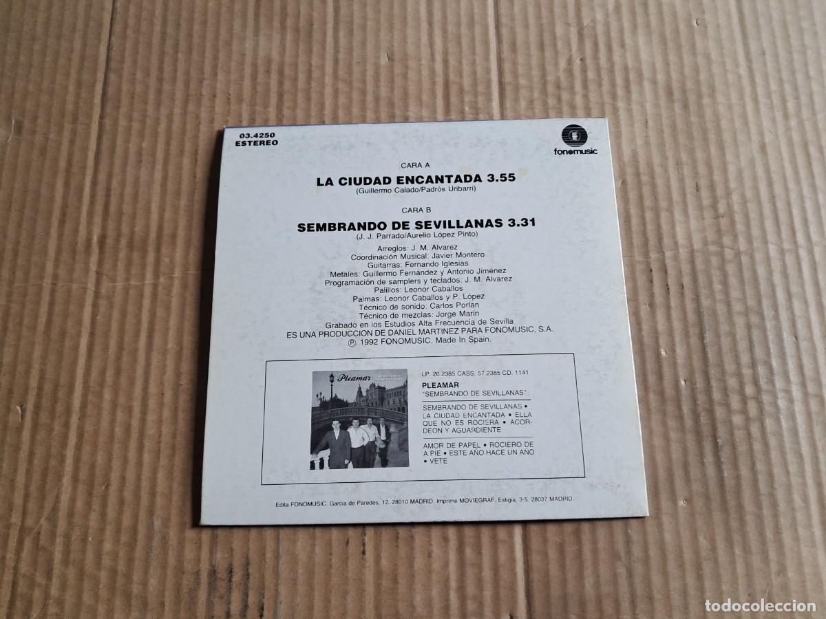 Discos de vinilo: PLEAMAR - LA CIUDAD ENCANTADA SINGLE 1992 - Foto 3