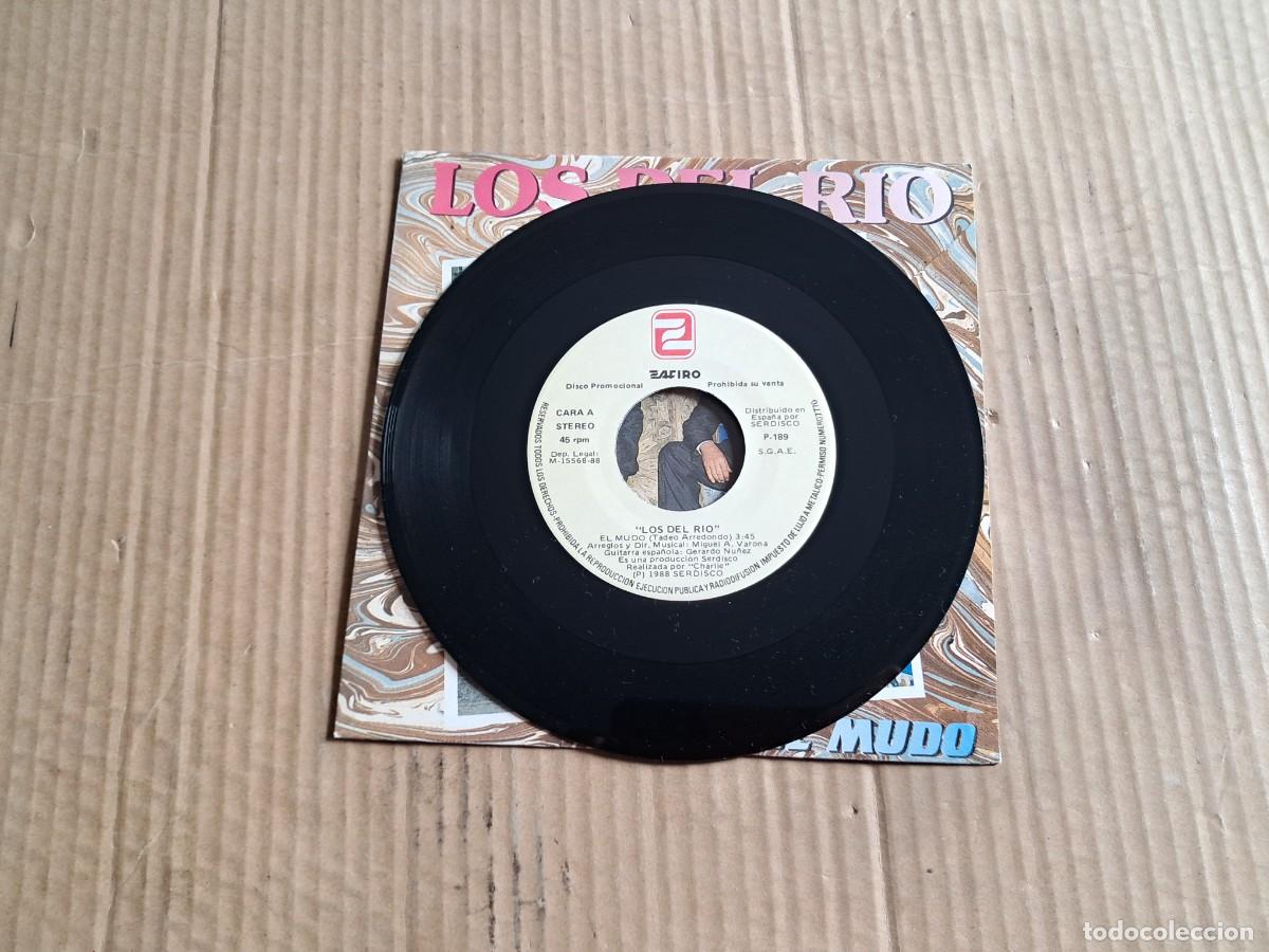 Discos de vinilo: LOS DEL RIO - EL MUDO SINGLE 1988 - Foto 2