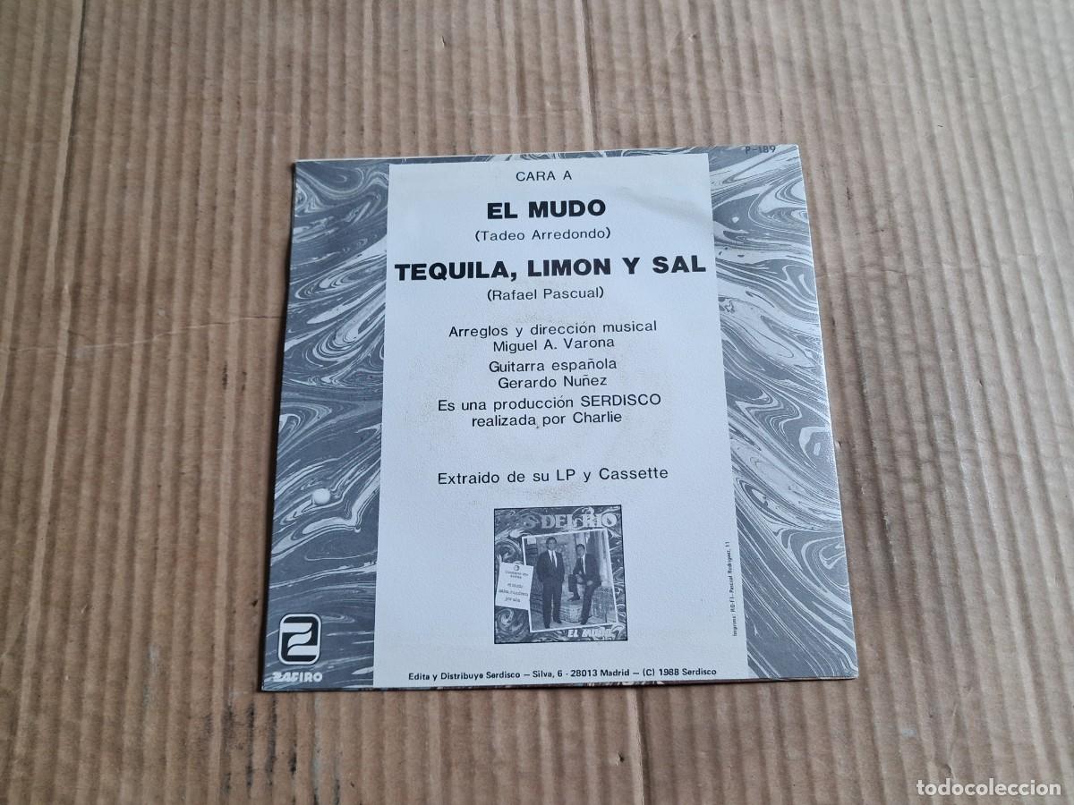 Discos de vinilo: LOS DEL RIO - EL MUDO SINGLE 1988 - Foto 3