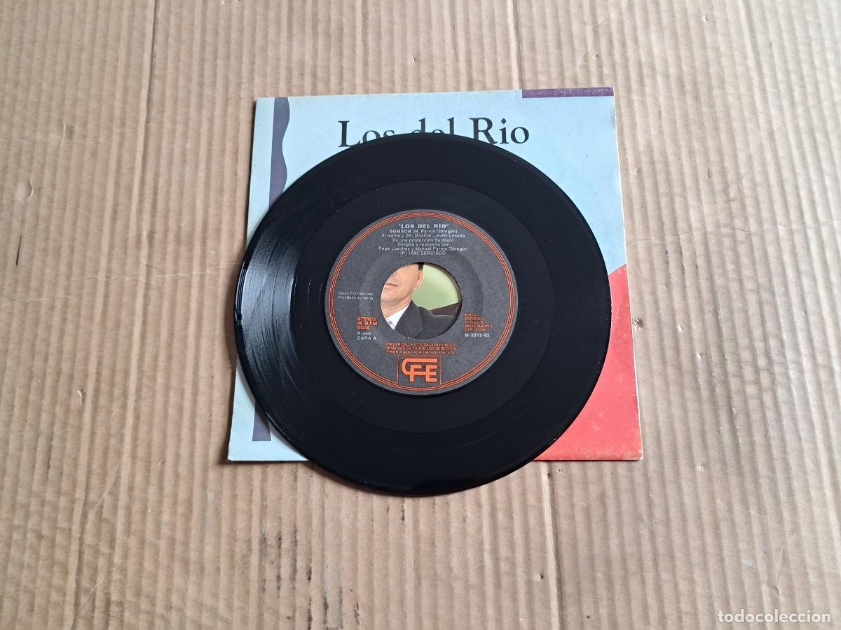 Discos de vinilo: LOS DEL RIO - BOMBON SINGLE 1992 - Foto 2