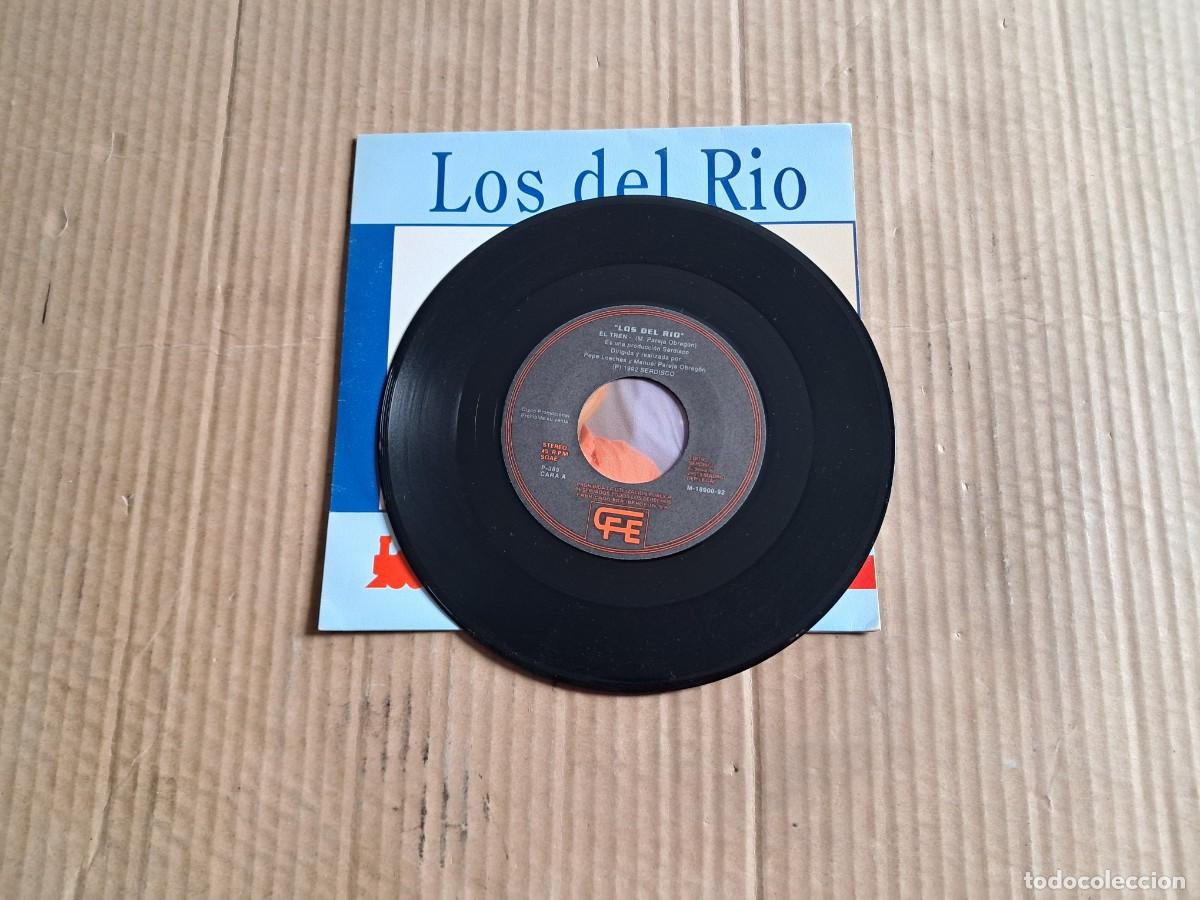 Discos de vinilo: LOS DEL RIO - EL TREN SINGLE 1992 - Foto 2