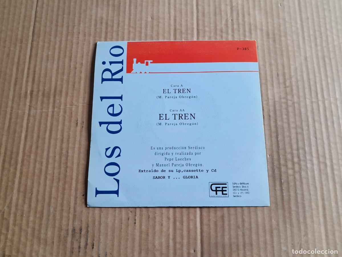 Discos de vinilo: LOS DEL RIO - EL TREN SINGLE 1992 - Foto 3
