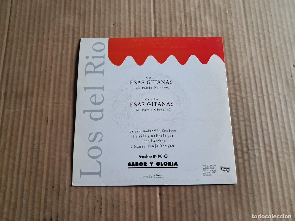 Discos de vinilo: LOS DEL RIO - ESAS GITANAS SINGLE 1992 - Foto 3