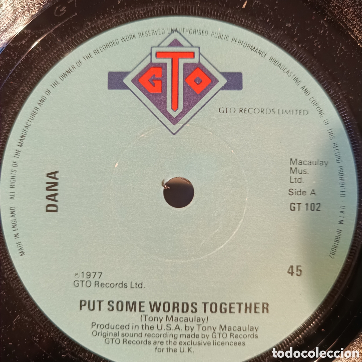 Discos de vinilo: Dana &ndash; Put Some Words Together - Foto 1