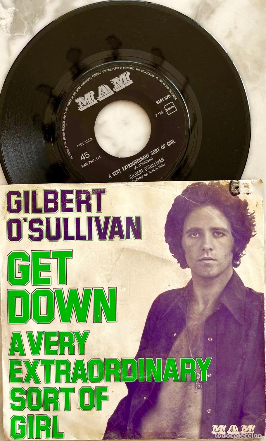 Discos de vinilo: GILBERT OSULLIVAN. GET DOWN. SINGLE CENTRO EUROPA - Foto 1