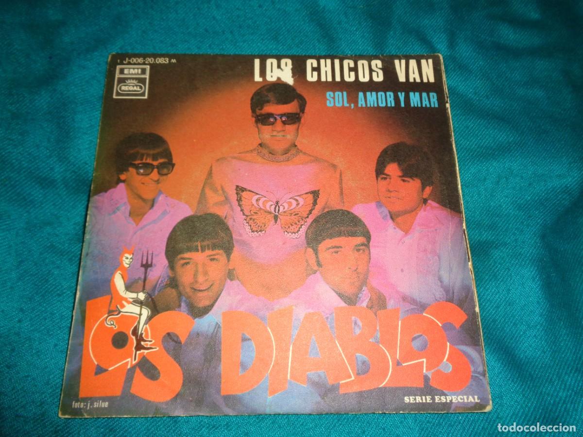 Discos de vinilo: LOS DIABLOS. LOS CHICOS VAN / SOL, AMOR Y MAR. REGAL, 1969 - Foto 1