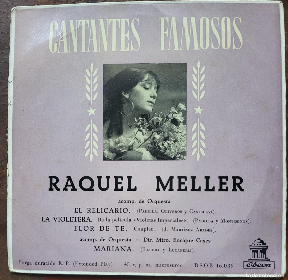 Discos de vinilo: Raquel Meller Ep sello Odeon editado en Espa&ntilde;a... - Foto 1