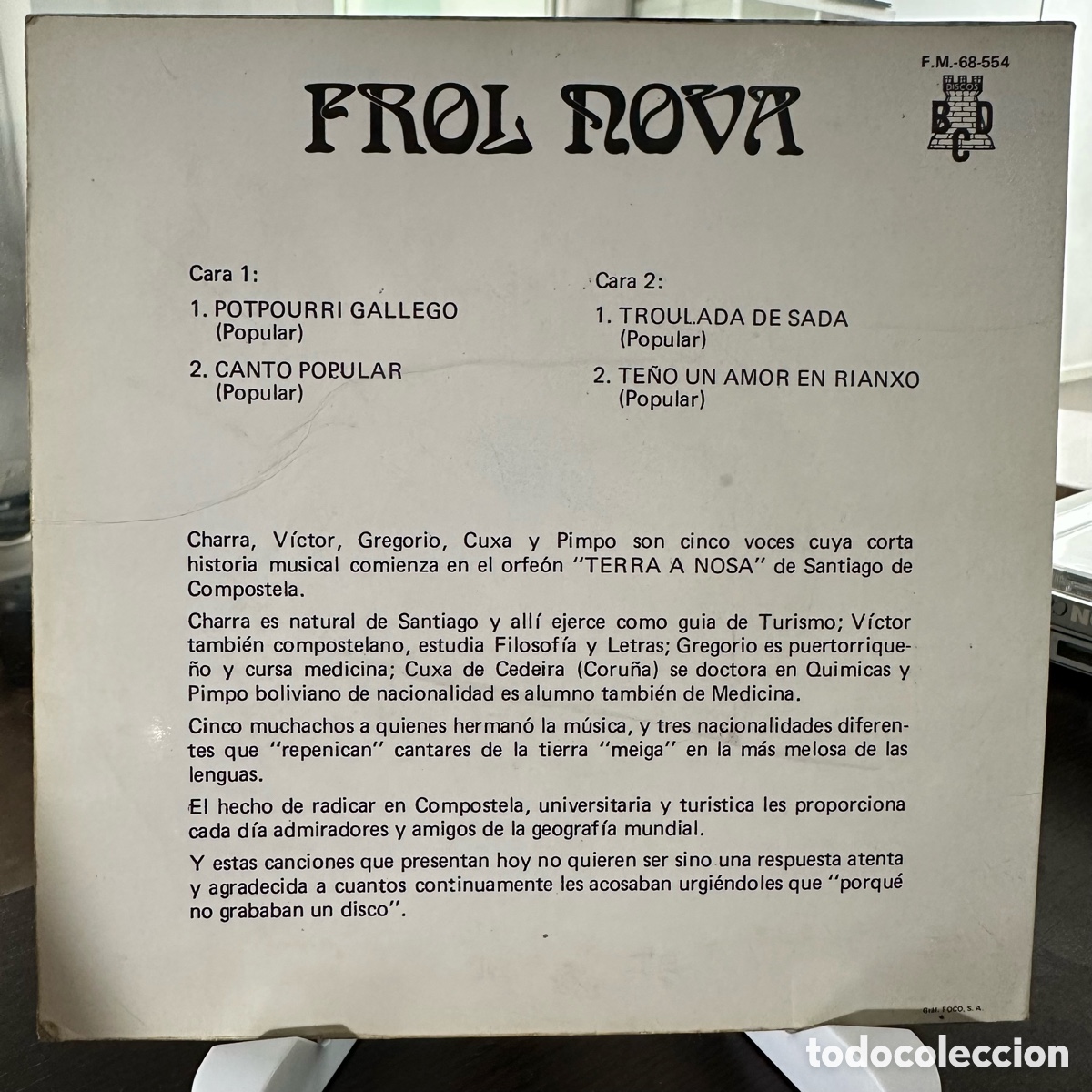 Discos de vinilo: Frol Nova - Frol Nova (7&rdquo;, EP, Mono) - Foto 2