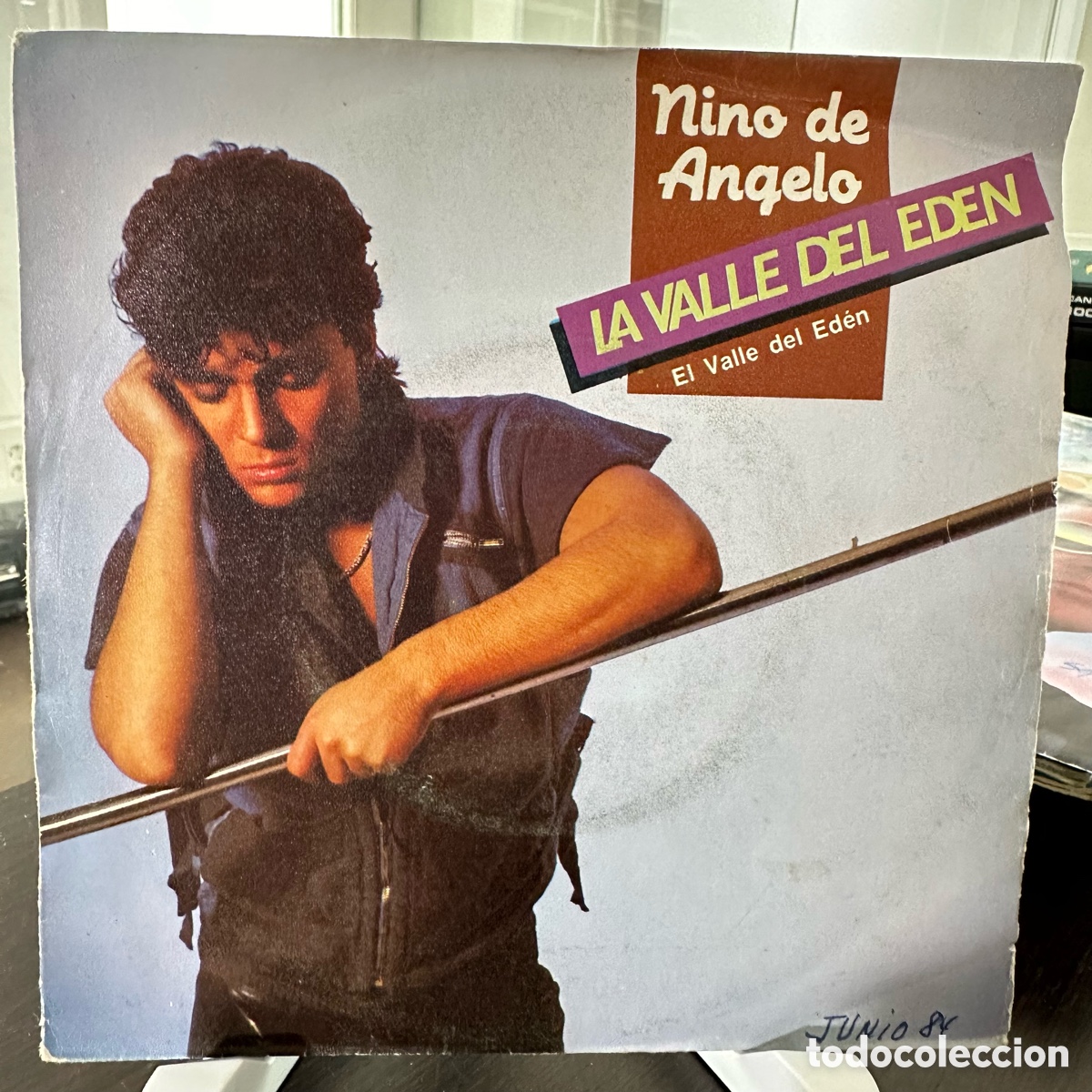 Discos de vinilo: Nino de Angelo - La Valle Del Eden = El Valle Del Eden (7&rdquo;, Single) - Foto 1