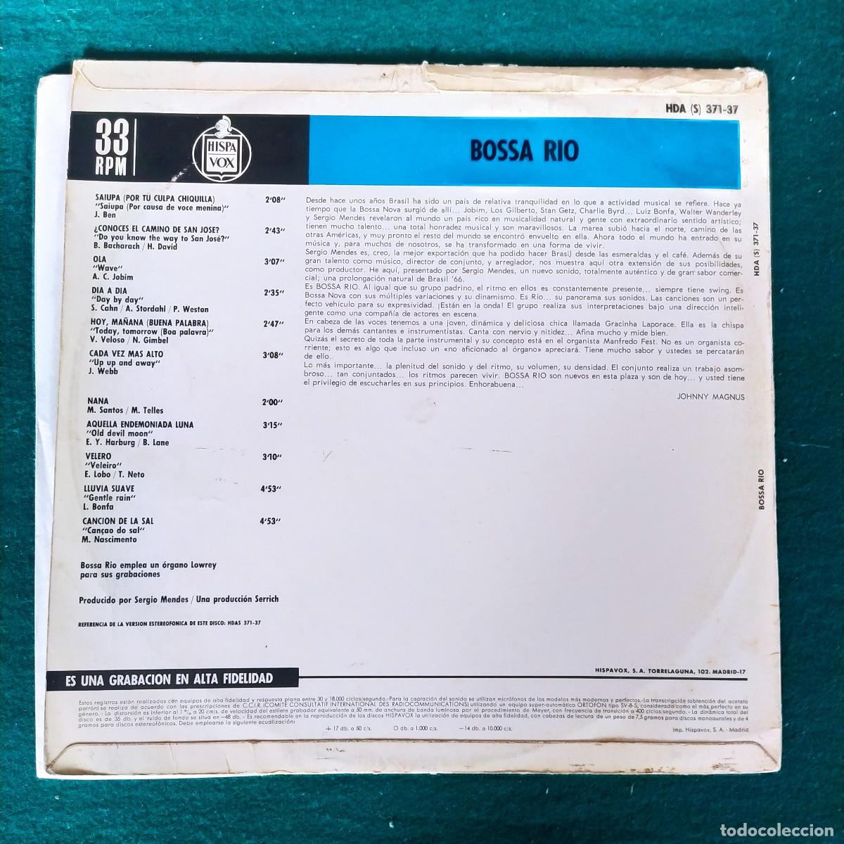 Discos de vinilo: Bossa Rio &ndash; Bossa Rio - Foto 2