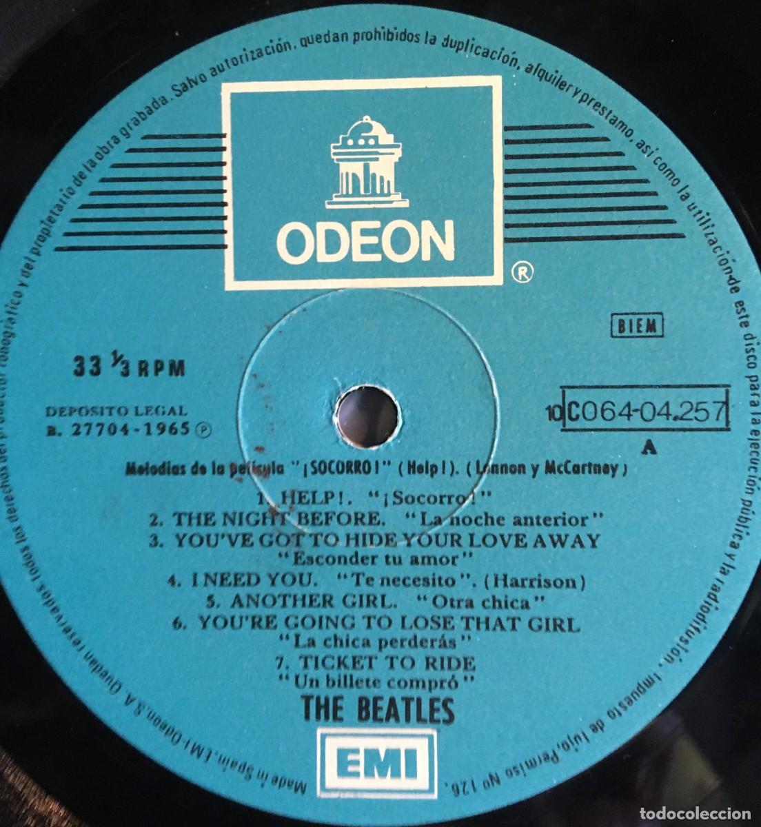 Discos de vinilo: THE BEATLES - HELP, reedic espa&ntilde;ola 1981 estereo - Foto 2