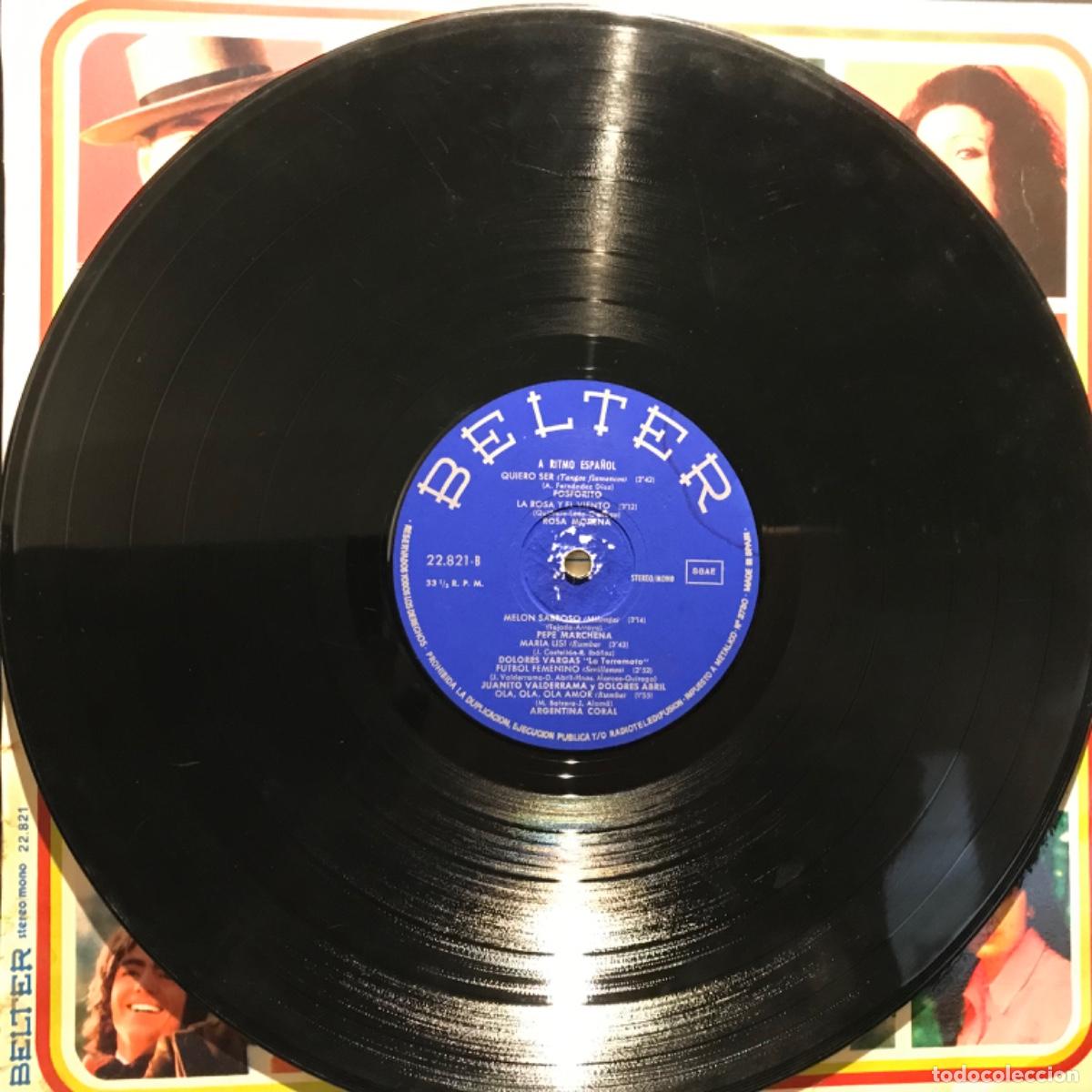 Discos de vinilo: Various ● A Ritmo Espa&ntilde;ol ● Vinyl, LP, Compilation, Stereo 1974 - Foto 3