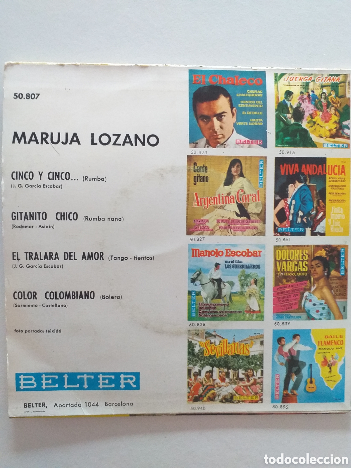 Discos de vinilo: VINILO EP MARUJA LOZANO - Foto 2
