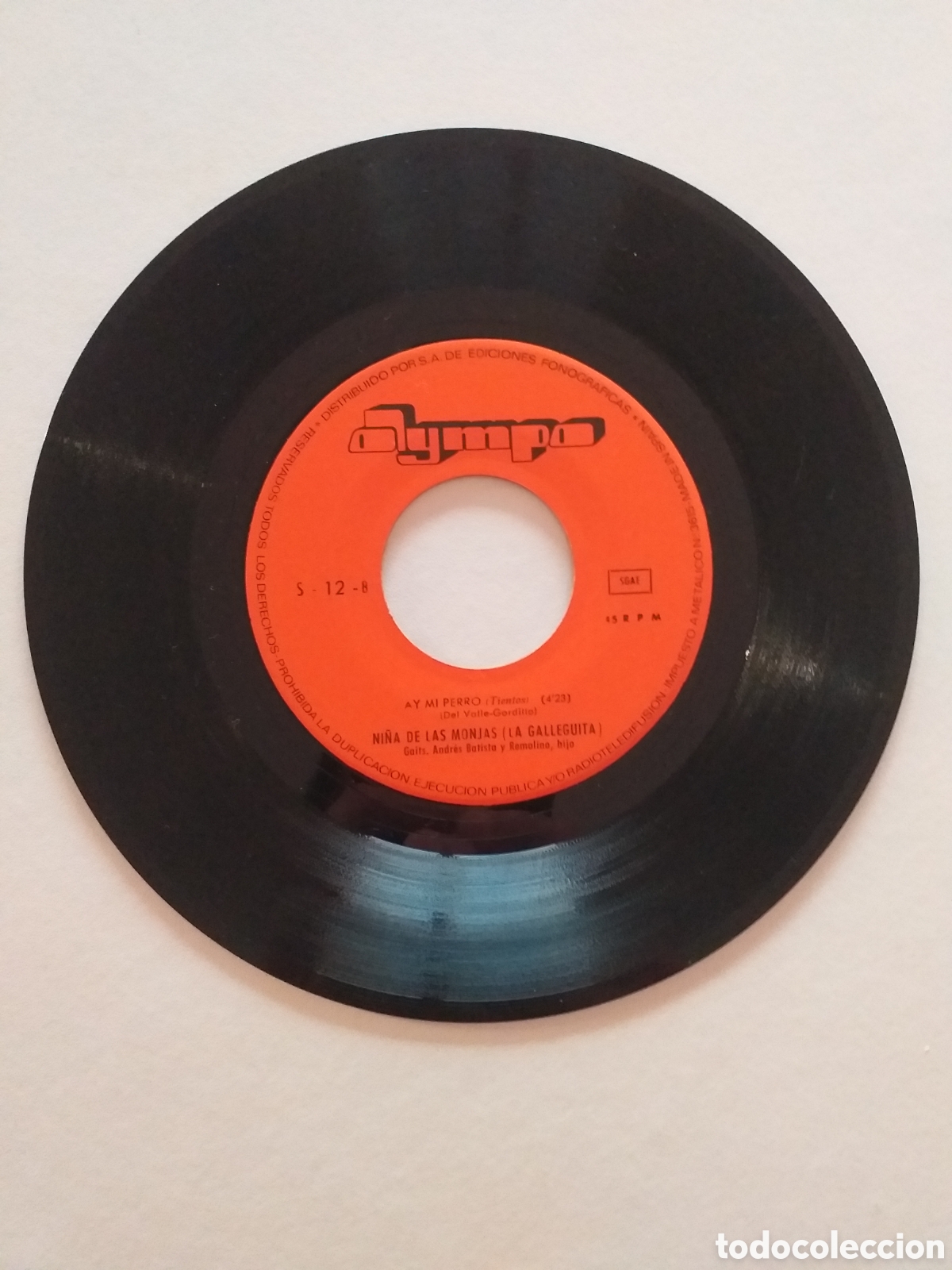 Discos de vinilo: SINGLE VINILO LA GALLEGUITA - Foto 3