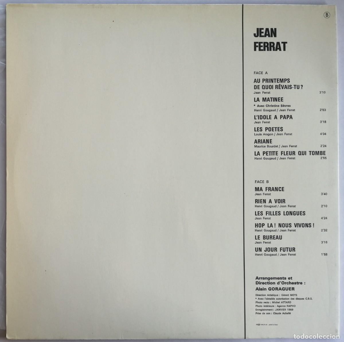 Discos de vinilo: Jean Ferrat, Jean Ferrat, - Foto 4