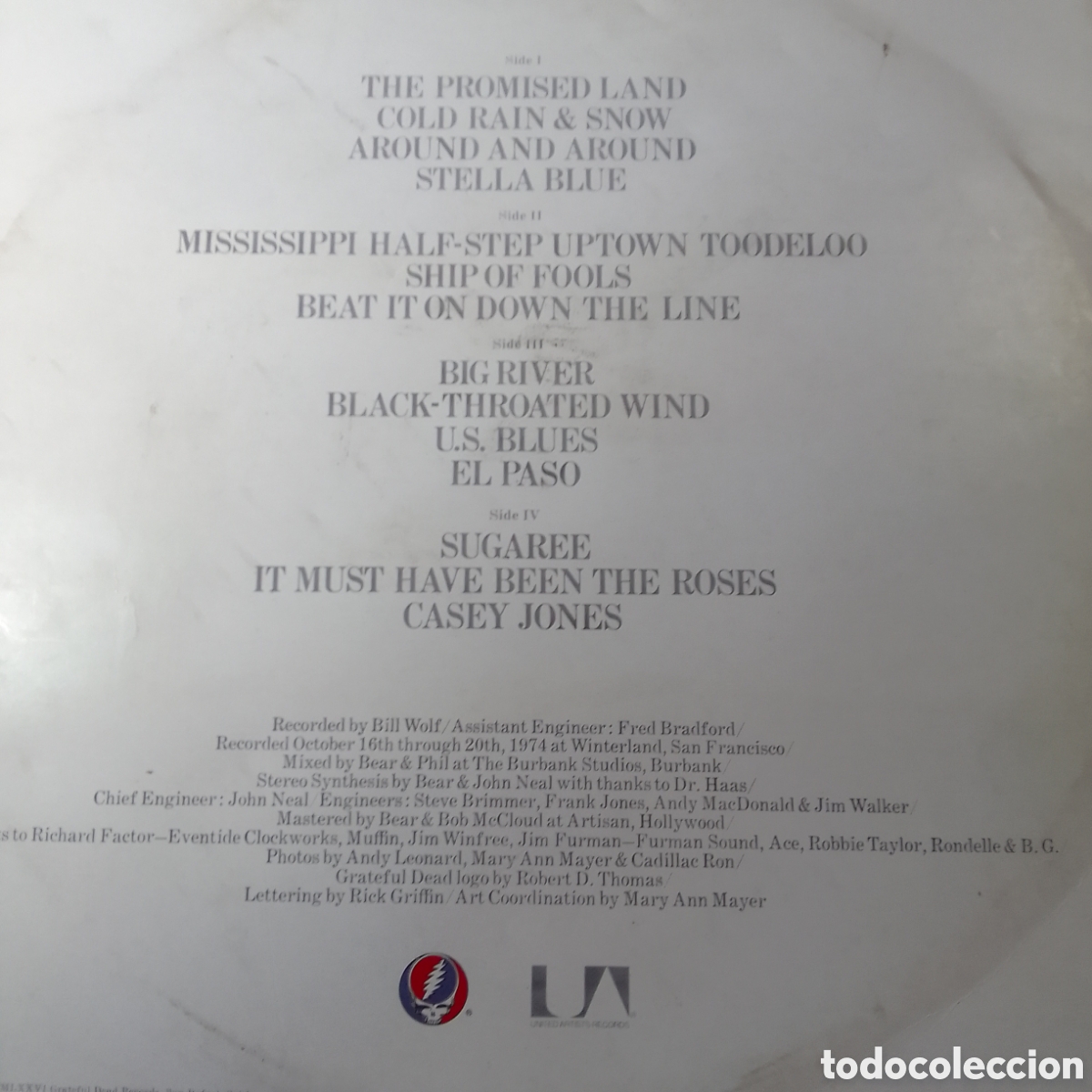 Discos de vinilo: GRATEFUL DEAD STEAL YOUR FACE DOBLE LP - Foto 2