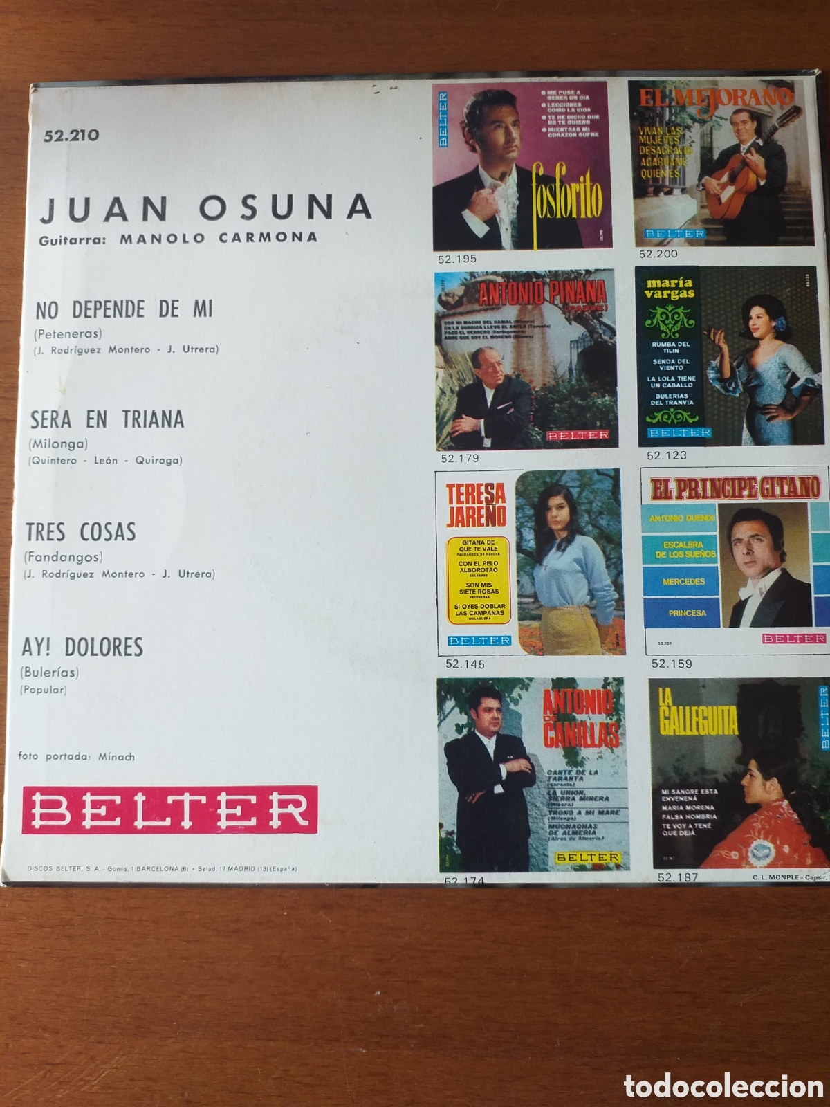 Discos de vinilo: VINILO EP JUAN OSUNA - Foto 2