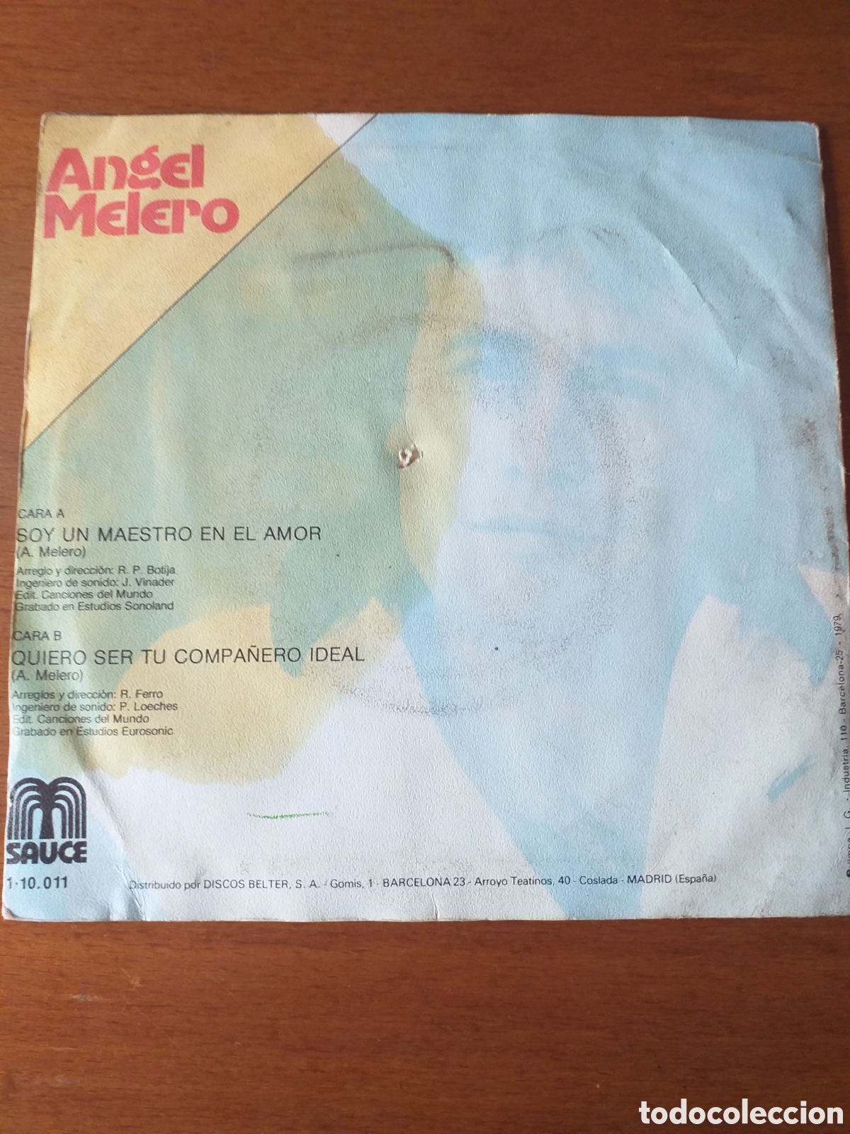 Discos de vinilo: SINGLE VINILO ANGEL MELERO - Foto 2