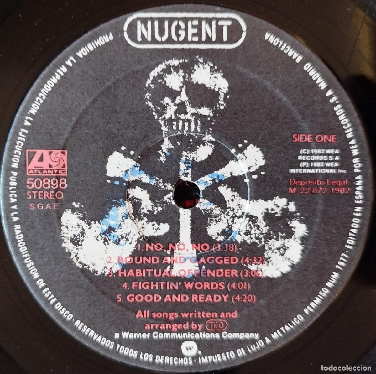 Discos de vinilo: TED NUGENT ** Nugent ** 1982 SPAIN LP - Foto 3