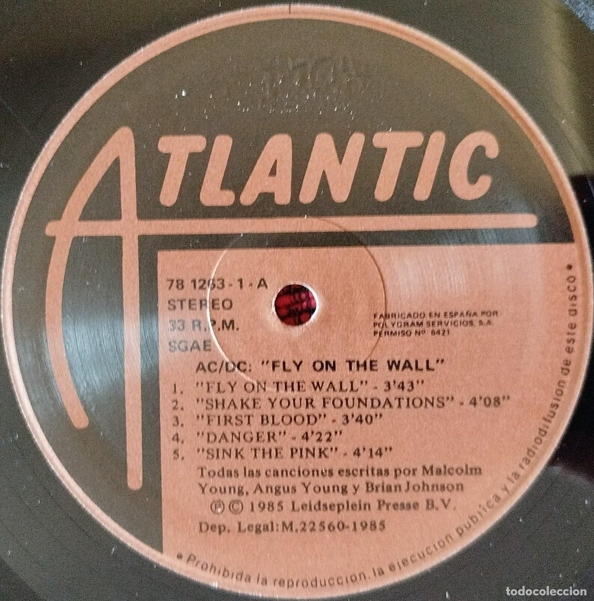 Discos de vinilo: AC / DC ** Fly On The Wall ** VINILO LP 1985 - Foto 3