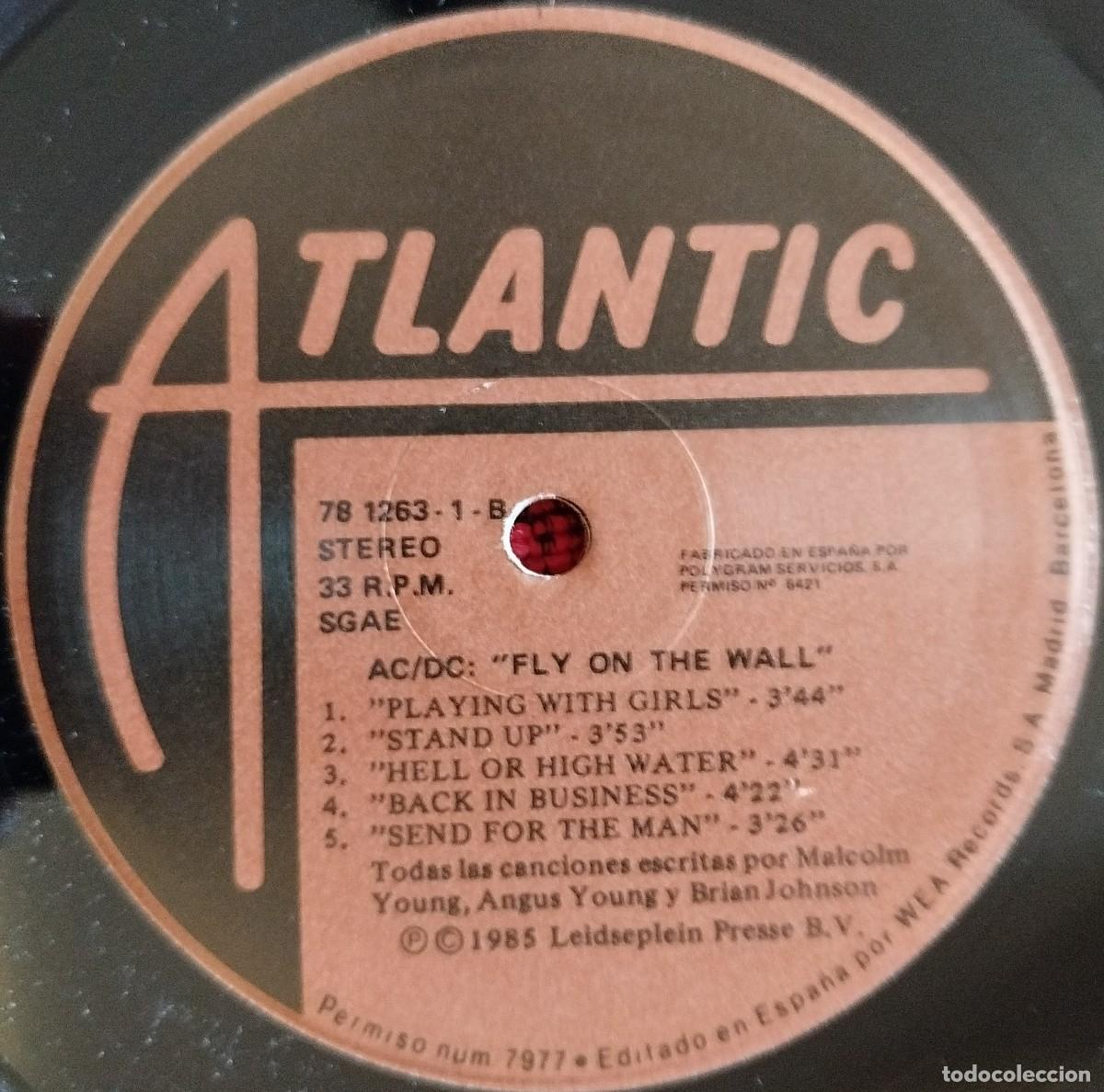 Discos de vinilo: AC / DC ** Fly On The Wall ** VINILO LP 1985 - Foto 4