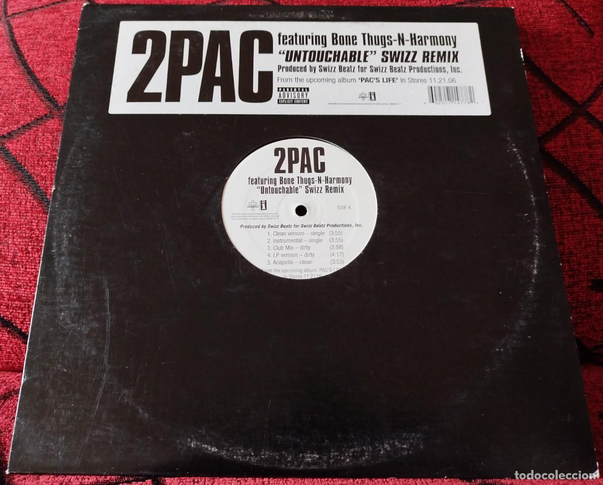 Discos de vinilo: 2PAC Featuring BONE THUGS-N-HARMONY *Untouchable (Swizz Remix)* MAXI SINGLE VINILO 2006 USA - Foto 1