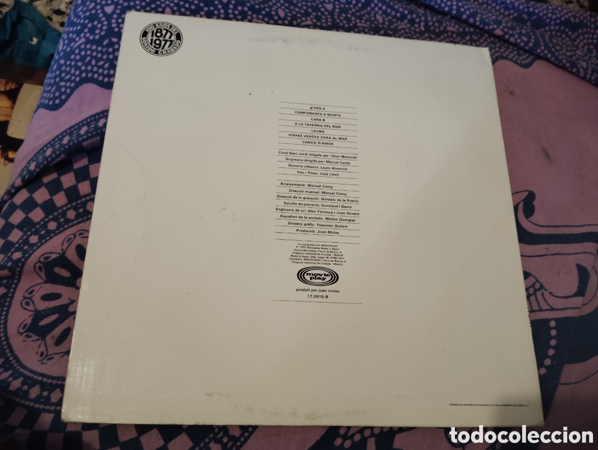 Discos de vinilo: LLUIS LLACH - CAMPANADES A MORTS ( 1977 ) - Foto 2