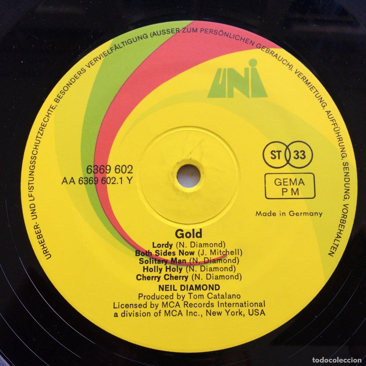 Discos de vinilo: Neil Diamond &lrm;&ndash; Gold Germany 1970 UNI Records - Foto 5